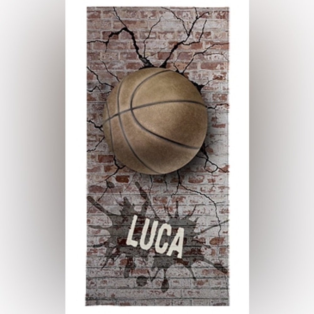 NEW “Luca” Beach Towel Basketball Oversized 70x35